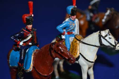 Horsemen - Hand painted Lead set of four