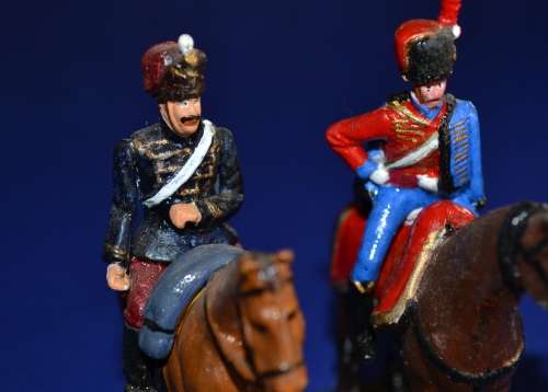 Horsemen - Hand painted Lead set of four