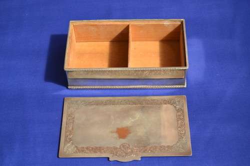 Vintage Silver Plate Card Box