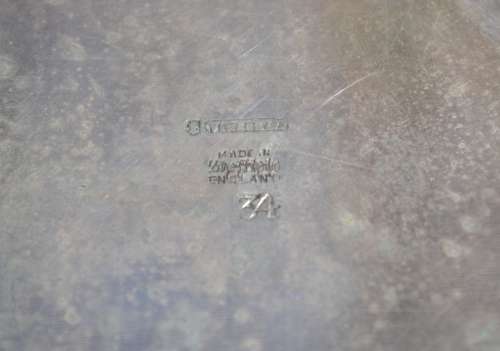 Vintage Silver Plate Card Box
