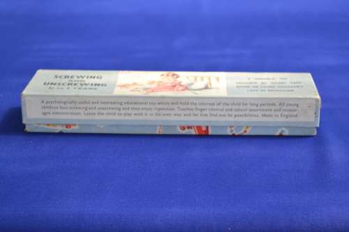 Vintage Kiddicraft Toy - Screwing and Unscrewing - In Original Box