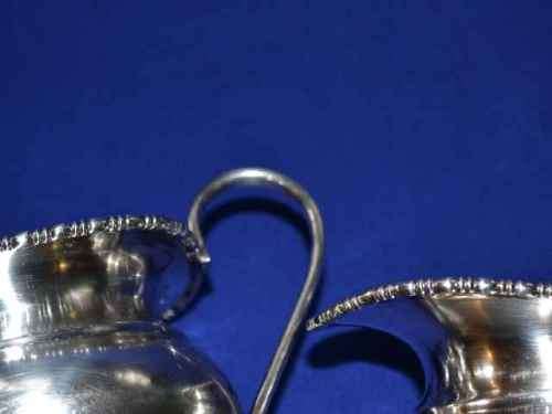 REDUCED Stunning Hallmarked Silver Open Sugar Bowl and Milk Jug Set - 534g