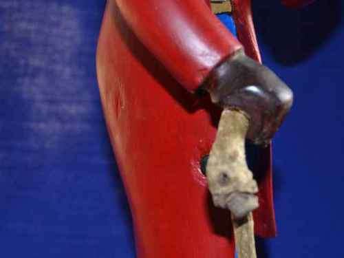 "Chapeau Man"-Vintage wood carved Man