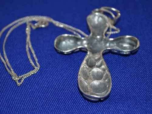 Vintage Sterling Silver Cross on Chain