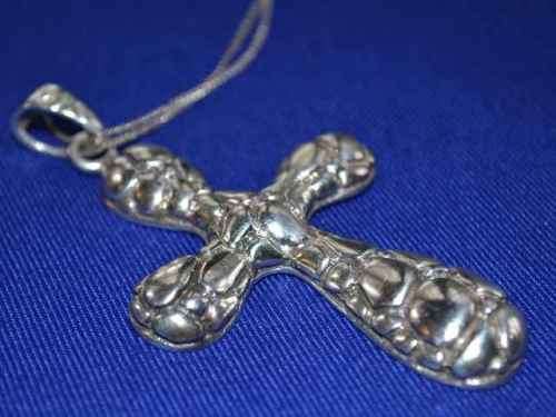Vintage Sterling Silver Cross on Chain