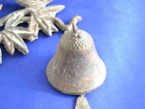 Victorian Style Brass Hanging Door Bell with Wall Bracket