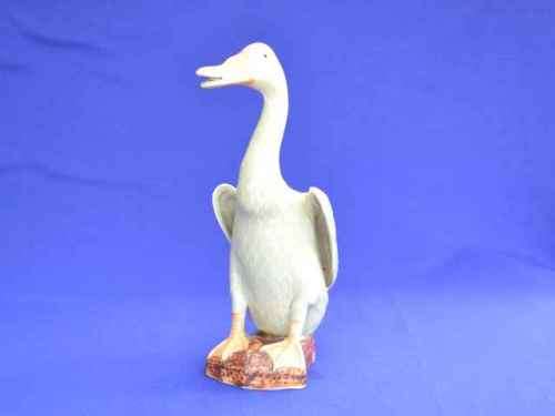 Cottage Style Ceramic Duck Ornament