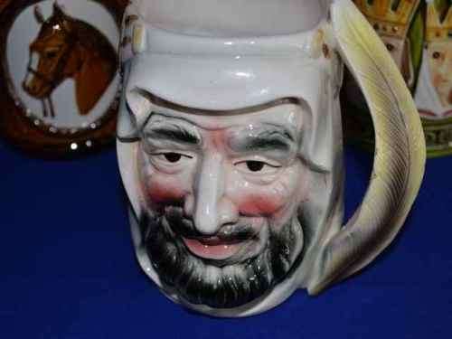 Collection of  Eight Assorted  Decorative Beer Mugs (Some with damage)