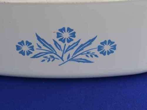 Large Corning Ware Blue Cornflower Casserole Dish with Lid