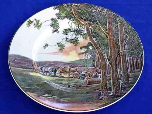 XMAS REDUCTION -Royal Doulton Series Ware Rack Plate "Timber Wagon" D6307