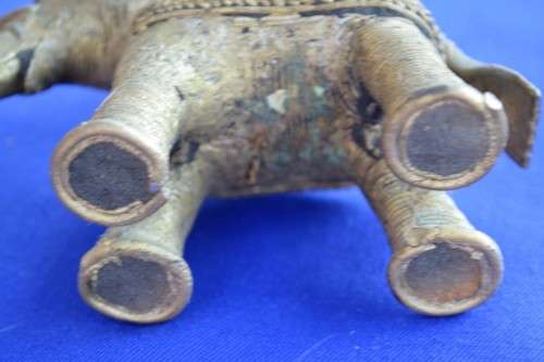 Antique Dhorka Tribal Art Elephant and Horse