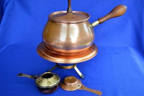 Vintage Fondue Set Copper