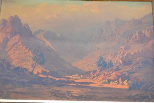 Tinus de Jongh Large Oleograph Print - Signed