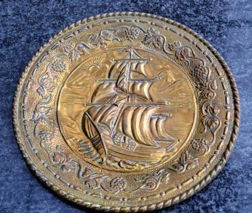 Vintage Peerage Brass Wall Hanging
