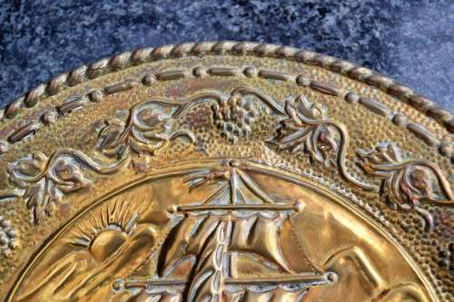 Vintage Peerage Brass Wall Hanging