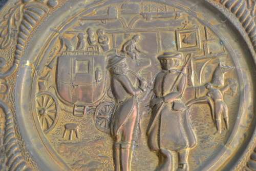 Vintage Peerage Brass Wall Hanging