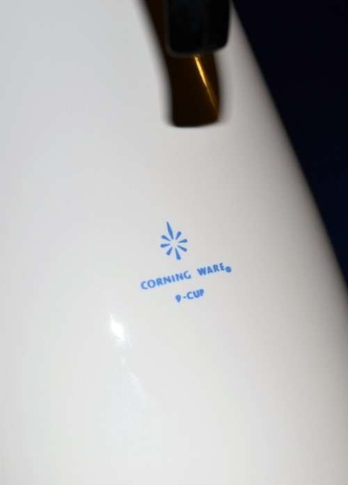Corning Ware Cornflower Blue 9 Cup Coffee Pot / Percolator