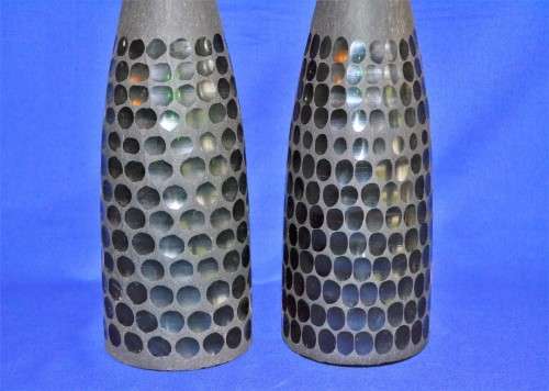 Vintage Black Studio Heavy Glass Bottles