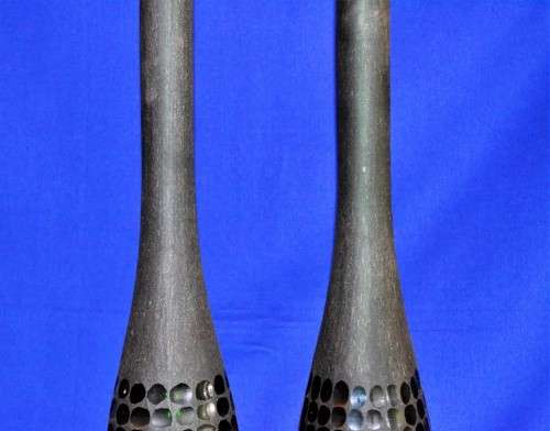 Vintage Black Studio Heavy Glass Bottles