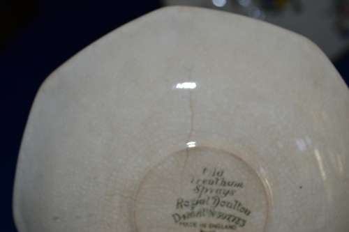 Antique Royal Doulton "Old  Trentham Sprays" Cake Plate