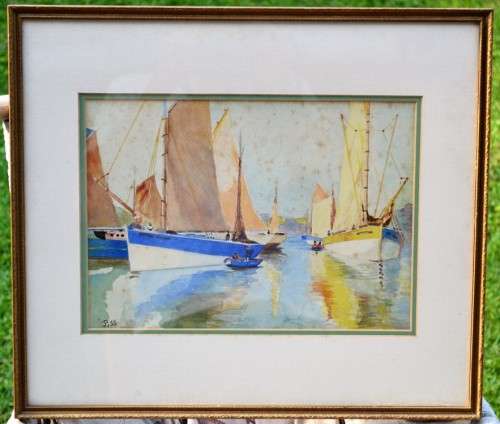 Beautiful Water Colour - Framed behind Glass