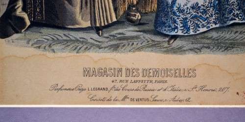 Magasin Des Demoiselles-Legrand Victorian signed Print