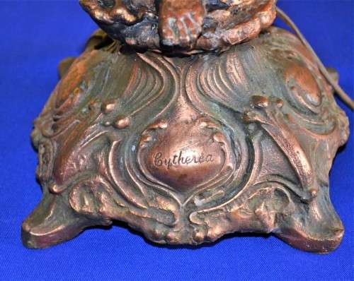 Beautiful Large Bronze finished Vintage Lamp
