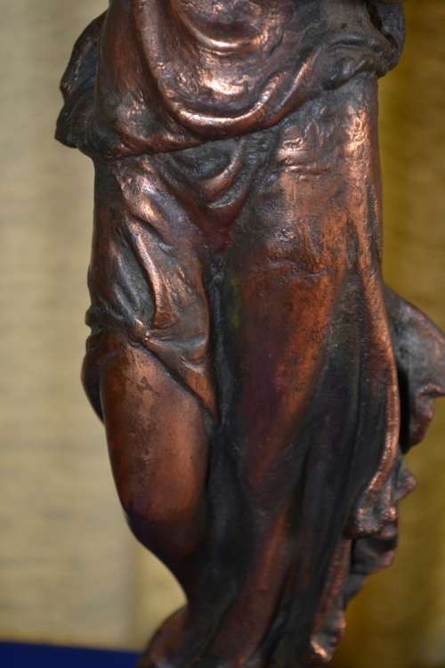 Beautiful Large Bronze finished Vintage Lamp