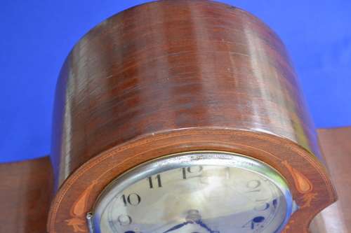 Wooden Inlay Vintage Mantle Clock