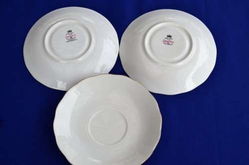 Queen Anne Saucers x 3