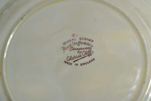 Clarice Cliff Royal Staffordshire 'Rural Scenes" Display Plate