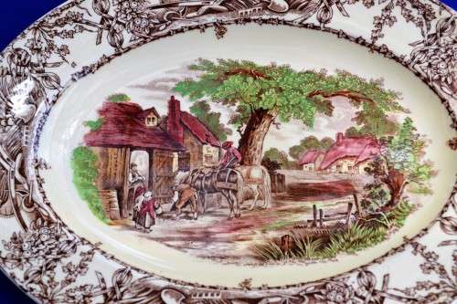 Clarice Cliff Royal Staffordshire "Rural Scenes" Platter