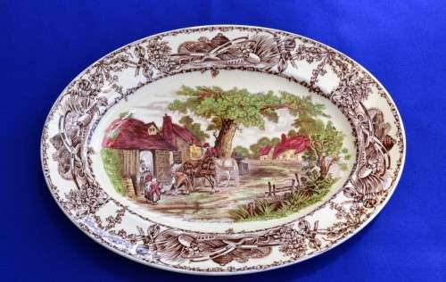 Clarice Cliff Royal Staffordshire "Rural Scenes" Platter