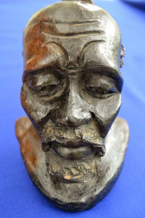 Clay Bust Sculpture - Signed W. Ndlovu