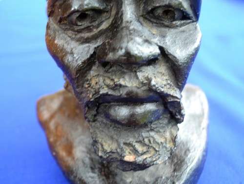 Clay Bust Sculpture - Signed W. Ndlovu