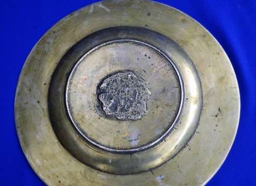 Beautiful Antique Chinese Brass Dragon Plate