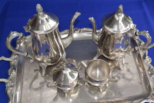 Silver Plated Tea Set - Five Pieces