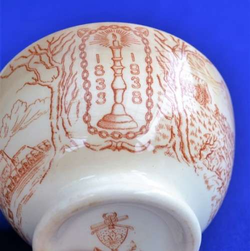 Vintage "Die Groot Trek" Commemorative Bowl c1938