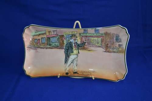 Royal Doulton Dickens Ware Sandwich Platter -Cap`n Cuttle D6327