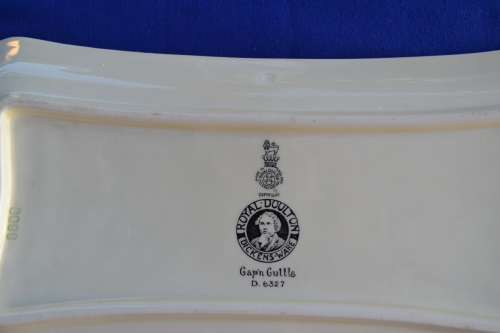 Royal Doulton Dickens Ware Sandwich Platter -Cap`n Cuttle D6327