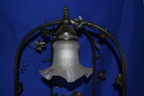 Vintage crosa Figural Water Feature Table Lamp
