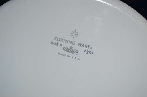 Corning Ware White Casserole Dish