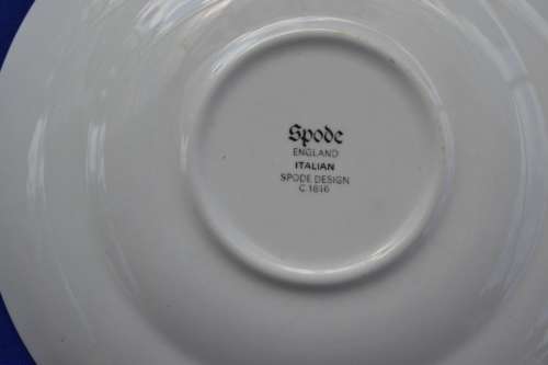 Spode Blue italian Saucers x 2