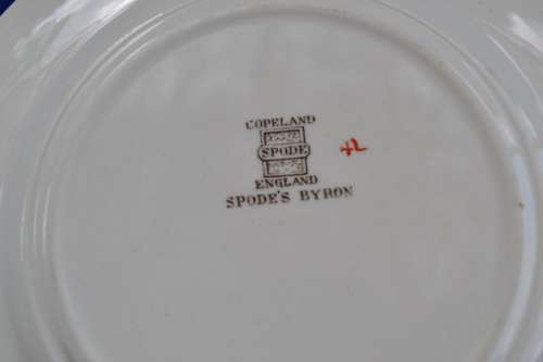 Copeland Spode "Spode's Byron" Soup Cup, Saucer and Bread Plate