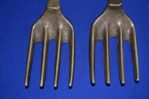 Brass Vintage Garden Forks