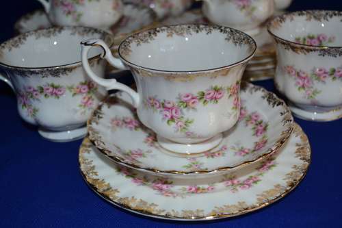 Royal Albert Dimity Rose 21pc Tea Set