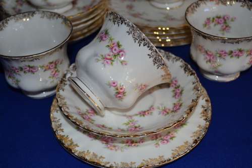 Royal Albert Dimity Rose 21pc Tea Set