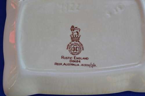 Royal Doulton Rustic England Sandwich Tray and Small Dish