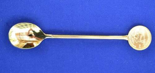 Gold Plated Kruger Coin Spoons