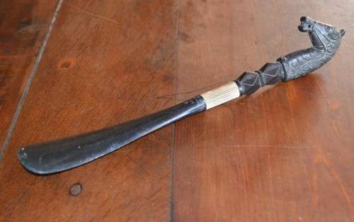 Vintage Shoe Horn with Detailed Horse Head Handle